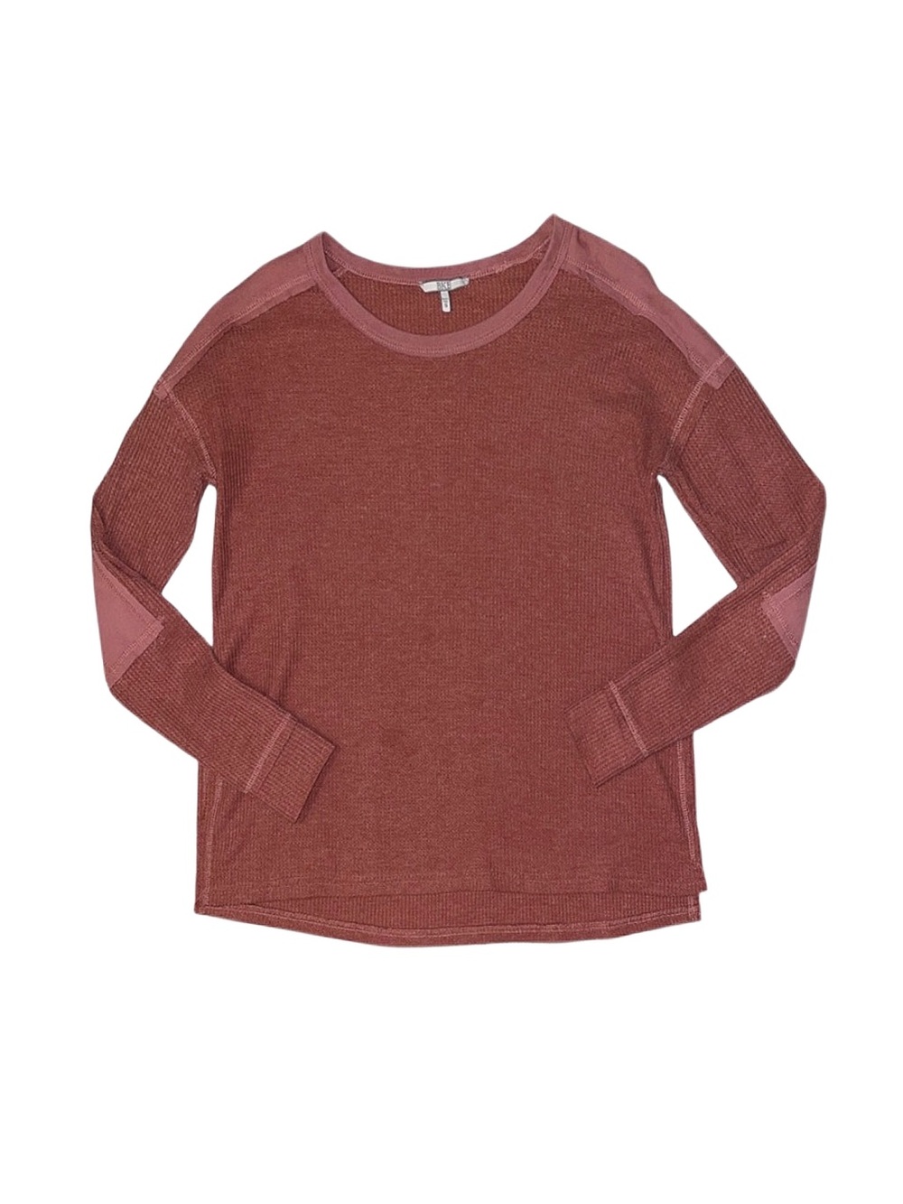 BKE Women's Long Sleeve Top Rust Colored